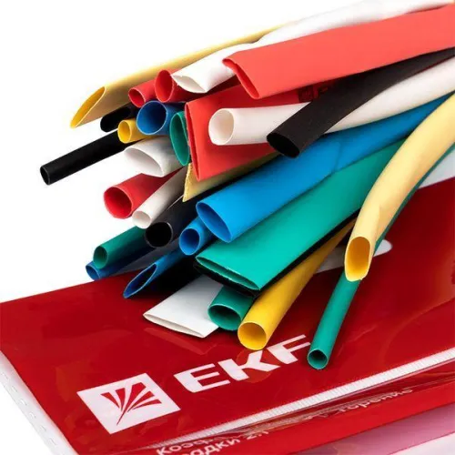 Набор трубок термоусадочных ТУТ 3/1.5; 4/2; 5/2.5; 6/3; 8/4 (6 цветов по 5шт 100мм) PROxima EKF tut-n-3-r фото 3