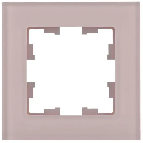 Рамка 1-м BRITE РУ-1-2-Бр стекло розовый матов. IEK BR-M12-G-31-K14 фото 3