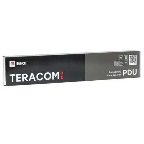 Блок PDU TERACOM PRO 19дюйм 1U 16А/250В 8 роз. Schuko с выключат. шнур 2м 3х1.5кв.мм вилка Schuko корпус пластик черн. EKF TRP-HPD-LSP-16A-8SH-2MSH фото 9