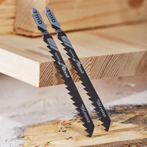 Пилка для электролобзика по дереву T111D 100мм 6 зубьев на дюйм 6-60мм (уп.2шт) Kranz KR-92-0319 фото 4