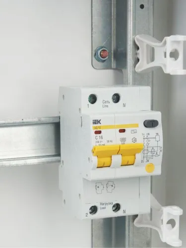 Выключатель автоматический дифференциального тока 2п C 16А 10мА тип AC 4.5кА АД-12 KARAT IEK MAD10-2-016-C-010 фото 9