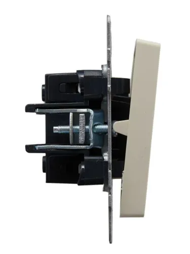 Выключатель проходной 1-кл. СП BRITE ВС10-1-7-БрКр 10А с индик. механизм беж. IEK BR-V12-1-10-K10 фото 3