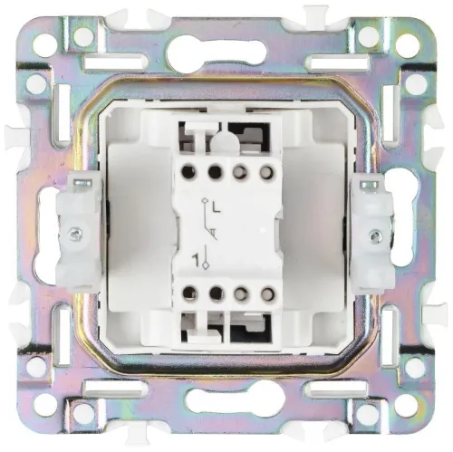 Выключатель кнопочный 1-кл. SKANDY 10А SK-V14N никель IEK SK-V17-0-10-K50 фото 5