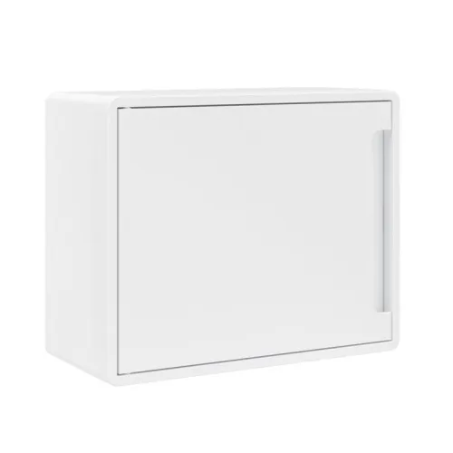 Щиток настенный Фрейм (FRAME) 8мод. с бел. дверцей с 2 шинами PEN на 6 и 8 отверст. бел. DKC F08W1WW