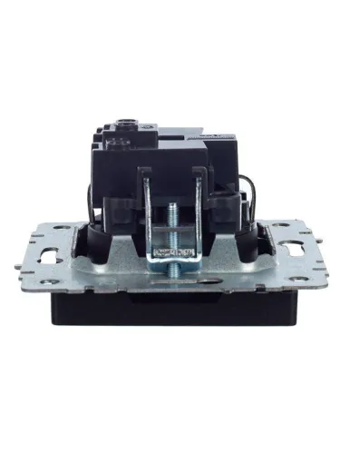 Розетка BRITE РС14-1-0-БрЧ 16А с заземл. защ. шторки механизм черн. IEK BR-R14-16-K02 фото 5