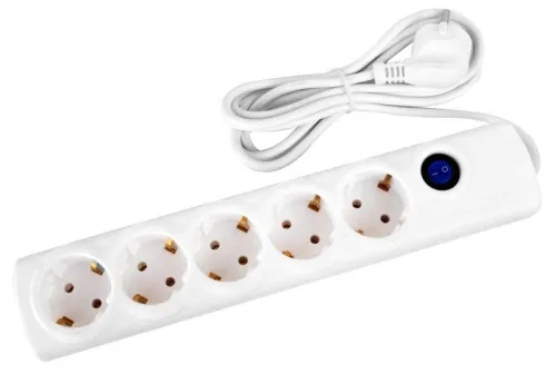 Сетевой фильтр 5х1.5 10А 2200 Вт ПВС 3х0.75 модель РВС16-005 Spi Volsten 14714 фото 2