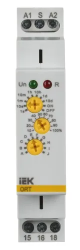 Реле времени многофункц. ORT 1 контакт 12-240В AC/DC IEK ORT-M1-ACDC12-240V фото 3