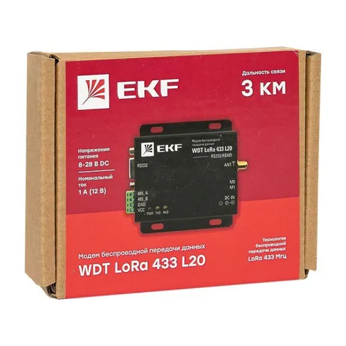 Модем беспроводной передачи данных WDT LoRa 433 L20 PROxima EKF wdt-L433-20 фото 8