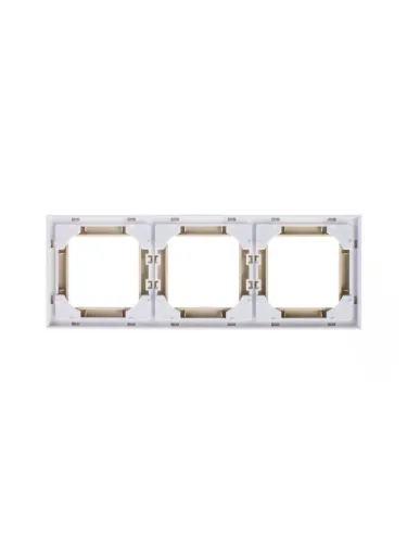 Рамка Levit 3п сл. кость/бел. ABB 2CHH015030A6017 фото 4