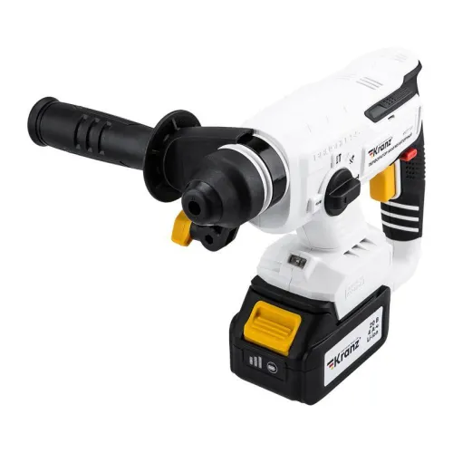 Перфоратор аккумуляторный SDS-plus 2.2Дж 1х4А.ч в кейсе Kranz KR-PT-120 фото 15