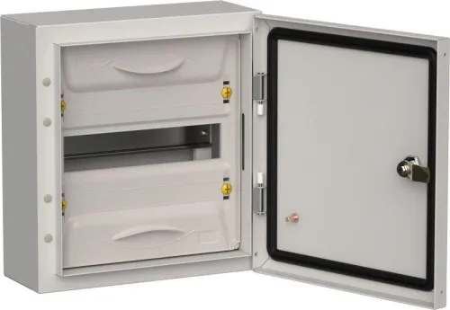 Корпус ЩРн-12 (1х12) TITAN 5 335х310х140 IP54 метал. сер. IEK TI5-50-N-012-54-7035