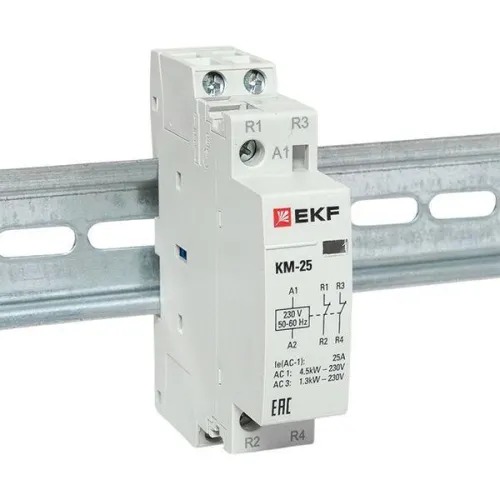 Контактор модульный КМ 25А 2NC (1 мод.) PROxima EKF km-1-25-02 фото 2