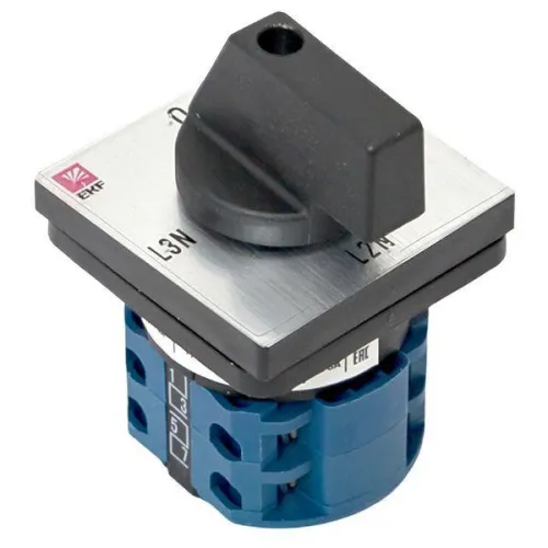 Переключатель кулачковый ПК-1-84 4п 10А для вольтметра (для фазного напряжения) PROxima EKF pk-1-84-10 фото 6