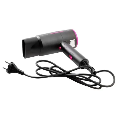 Фен со складной ручкой ELX-HD13-C02 PRO 1600Вт 220-240В черн./роз. Ergolux 15209 фото 3