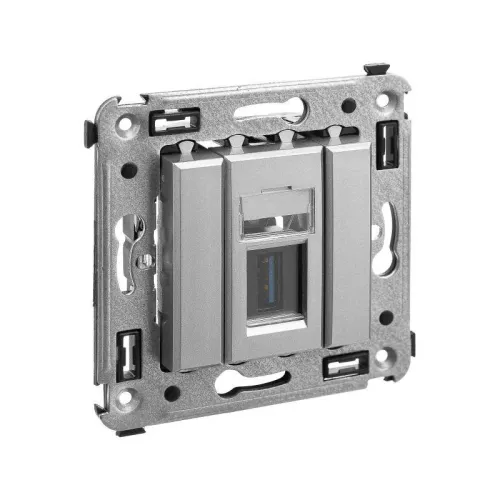 Розетка USB 3.0 1-м СП Avanti "Закаленная сталь" тип А-А DKC 4404303 фото 4