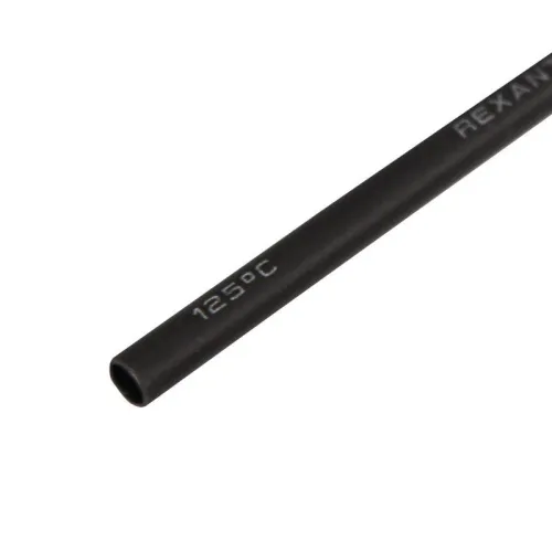 Трубка термоусадочная двустенная клеевая 3/1 (3:1) черн. 1м Rexant 26-0003
