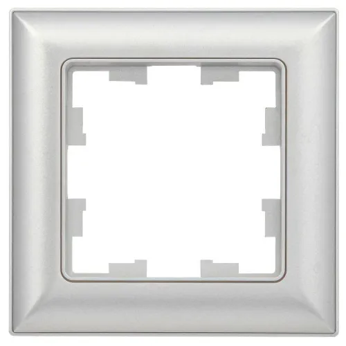 Рамка 1-м BRITE РУ-1-Бр алюм./алюм. IEK BR-M12-12-K47 фото 2