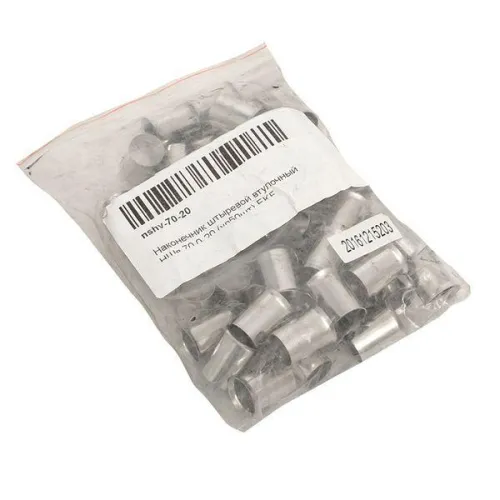 Наконечник штыревой втулочный НШв 70.0-20 (уп.50шт) PROxima EKF nshv-70-20 фото 2