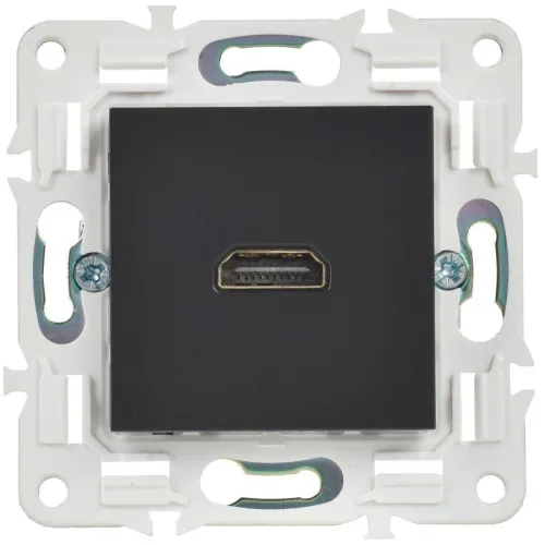 Розетка HDMI SKANDY SK-H01Bl черн. IEK SK-H10-K02 фото 2