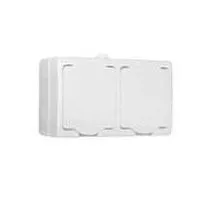 Блок розеток 2-м ОП с заземл. IP54 Аллегро защ. шторки с крышкой бел. UNIVersal 5562951