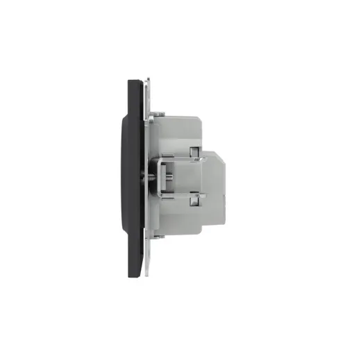 Розетка силовая KANT 2P+E без шторки черн. уголь DKC 7012033 фото 4