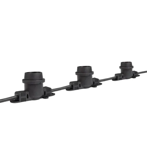 Гирлянда уличная "Белт-лайт" PBL-S40/L24+1.5 Black E27 IP65 24м 40ламп 1.5м шнур соедин. в линию max750Вт (лампы не в компл.; возможно использов. с фитолампами в теплице) Pro JazzWay 5058255 фото 13