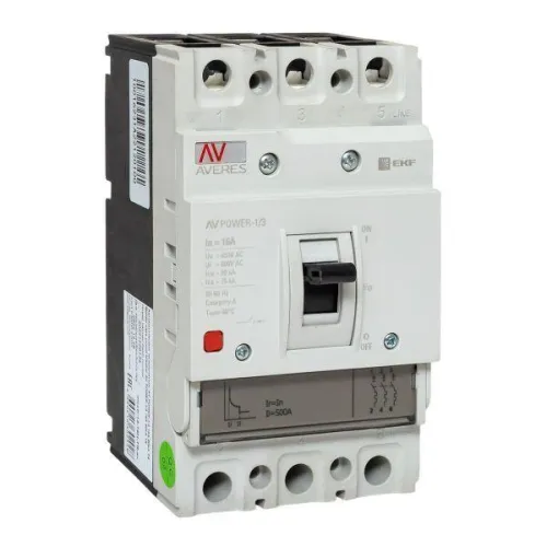 Выключатель автоматический 16А 80кА AV POWER-1/3 TR AVERES EKF mccb-13-16H-TR-av