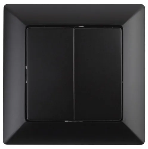 Выключатель 2-кл. СП Solo 4-104-05 10А 250В IP20 антрацит Intro Б0053589