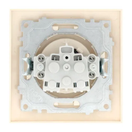 Розетка 1-м СП Валенсия 10А IP20 без заземл. защ. шторки крем. PROxima EKF EWR10-022-20 фото 5