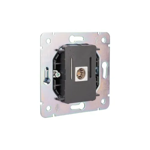 Розетка телевизионная TV СП ROUND MIELE перламутр Kranz KR-78-0723-1 фото 6