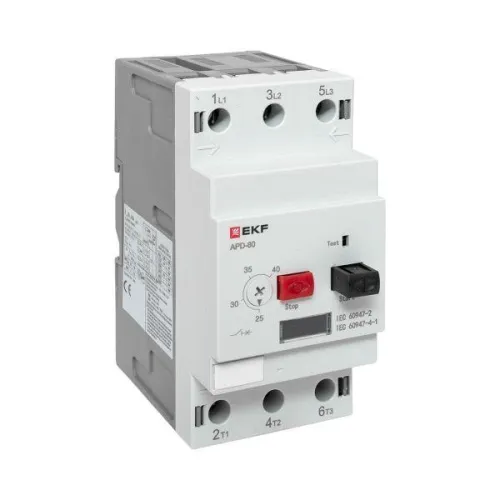 Выключатель автоматический для защиты двигателя АПД-80 25-40А EKF apd80-me-40