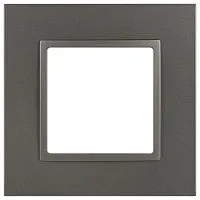Рамка для розеток и выключателей ЭРА Elegance 14-5011-16 Classic на 1 пост титан Эра Б0065823