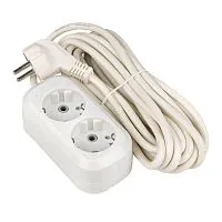 Удлинитель 2х5м с заземл. 16А IP20 Эксперт 3.0кВт ПВС 3х1 EKF UBA16-310-2-05