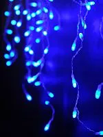 Гирлянда "Бахрома" OIC080B-C-E-31V 80 син. светодиодов 2х0.5м 20 нитей 16/48/40/24см с контроллером соединяемая до 10шт уличная SHLights 4690601049797