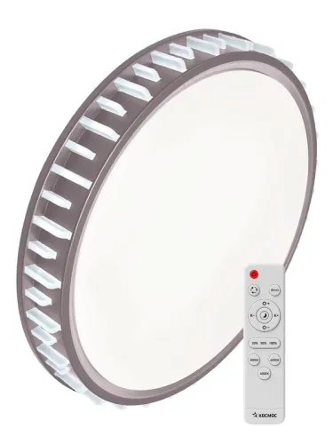 Светильник светодиодный PREMIUM ASTERA 75Вт 230В 3000-6500К 6000лм IP40 490х90мм настенно-потолочный управляемый с пультом ДУ КОСМОС KSAste75W