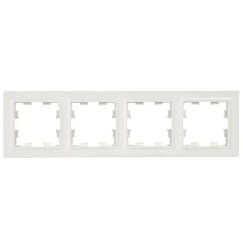 Рамка 4-м BRITE РУ-4-БрБ бел. IEK BR-M42-K01 фото 2