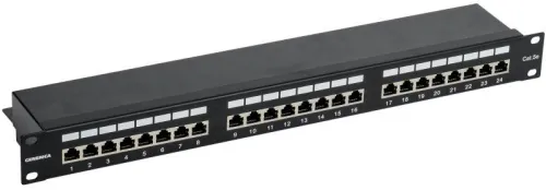 Патч-панель 1U кат.5E FTP 24 порта (Krone) GENERICA PP24-1UC5EF-K05-G