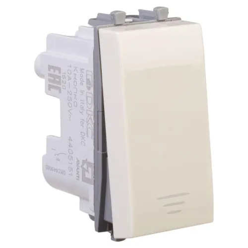 Кнопка модульная 1мод. Avanti "Ванильная дымка" 16А беж. DKC 4405151 фото 3