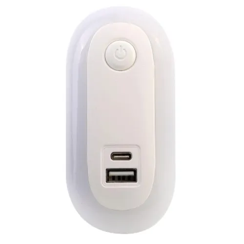 Светильник светодиодный ночник LED USB+TypeC 220В NL-267 Camelion 15384 фото 10