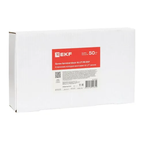 Колодка клеммная винтовая 16 UT земля EKF scr-ut-16-pe фото 10