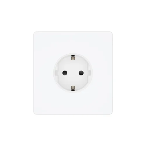 Розетка 1-м СП Systeme Infinity 16А IP20 250В с заземл. защ. шторки арктич. лед SE FSE000145 фото 2