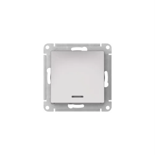 Переключатель 1-кл. AtlasDesign (сх. 6а) 10AX с подсветкой быстрозажим. клем. механизм алюм. SE ATN000363S фото 3