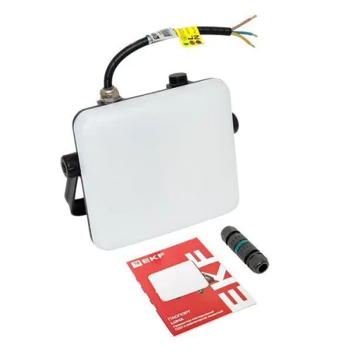 Прожектор светодиодный СДО-4003 30Вт 4000К IP65 с равномерной засветкой LUMA EKF FLL-4003-30-4000 фото 15