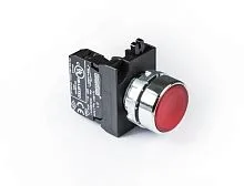 Кнопка нажимная круглая CM100DК (1НО) красн. EMAS CM100DK