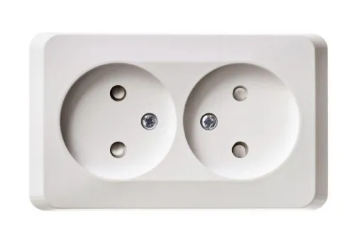 Розетка 2-м ОП Этюд 16А IP20 250В защ. шторки без заземл. бел. SE PA16-006B фото 3