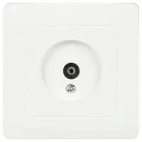 Розетка телевизионная одиночная TV СП Style 7-301-01 IP20 бел. Intro Б0060647