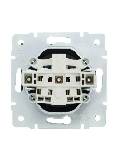 Розетка 1-м СП Vesna без заземл. ПБТ механизм черн. бархат LEZARD 742-4288-121B фото 4