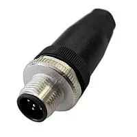 Разъем штыревой М12 5A винт прямой резьба PG7 кабельная часть СЦМ120015-05A пластик. СТЭЗ 185200120