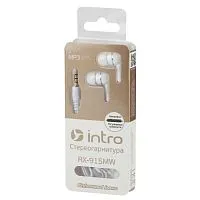 Вкладыши-гарнитура RX-915MW бел. Intro Б0023843