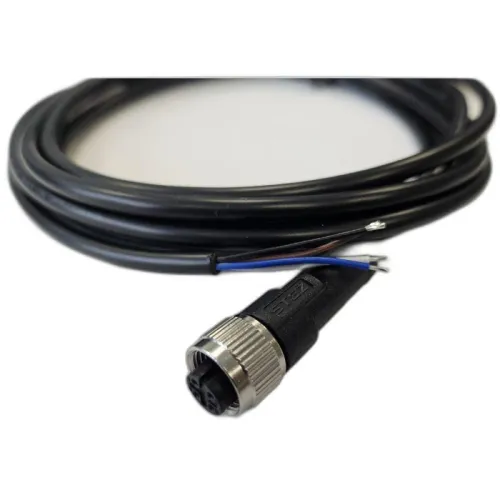 Кабель M12 4A гнездовой 3000мм прямой ПВХ свободный конец СЦМ120023-04A-1-03000 черн. СТЭЗ 185210324